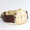 1952 Omega Manual Wind Dress Watch Model 13322 in 9ct Gold with Mixed Arrow and Arabic Numerals Sub Seconds and Original Gold Buckle