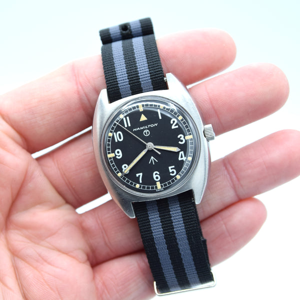1975 Hamilton Rare 6BB-6645-99 Royal Air Force British Military Issue Mechanical Wristwatch with Hacking Seconds