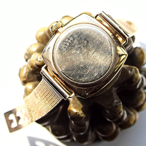 1935 Rare Rolex Oyster Model in 9ct Cushion Oyster Case with 9ct Gold Period Bracelet