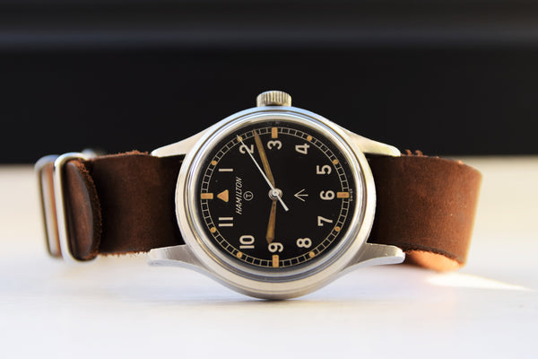 1960s Hamilton Rare Mk11 British Military Issue Wristwatch Model 6B