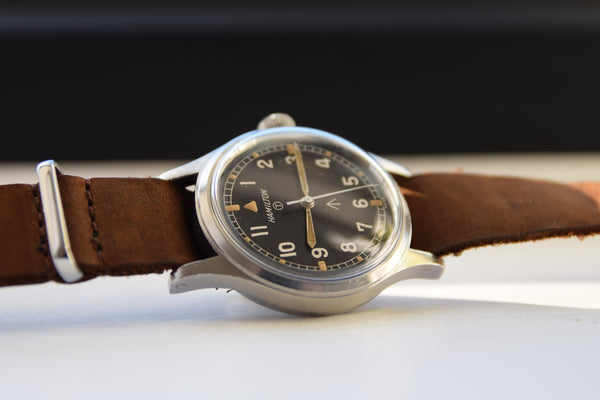 1960s Hamilton Rare Mk11 British Military Issue Wristwatch Model 6B