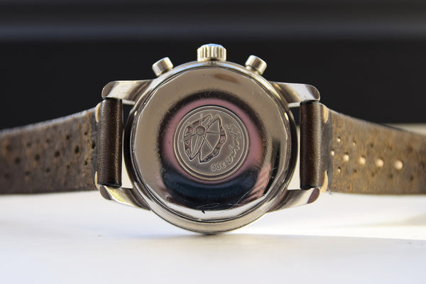 Enicar Sherpa Graph Chrongraph mk3 Racing Style Wristwatch in Stainless Steel Circa 1972