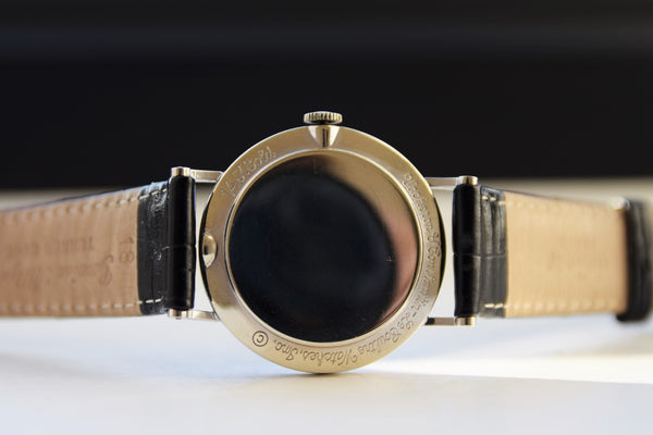 LeCoultre and Vacheron Constantin Wristwatch 1950s with Diamond Mystery 'Galaxy' Dial in 14ct Gold