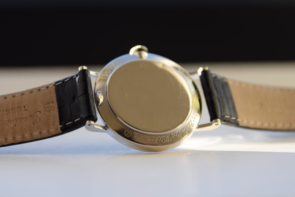 LeCoultre and Vacheron Constantin Wristwatch 1950s with Diamond Mystery 'Galaxy' Dial in 14ct Gold