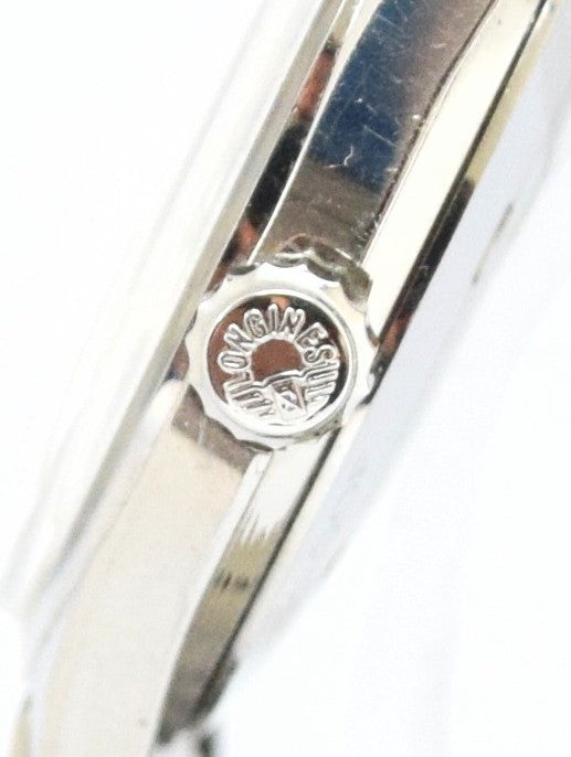 1957 Longines Silver Arrow Manual Wind in Stainless Steel on Rare Longines Fixoflex Bracelet Model 9100 & Archive Extract