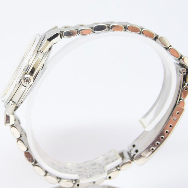 1964 Omega Constellation Auto with Dog Leg Lugs & Original Box Model 168.005 on Beads of Rice Bracelet