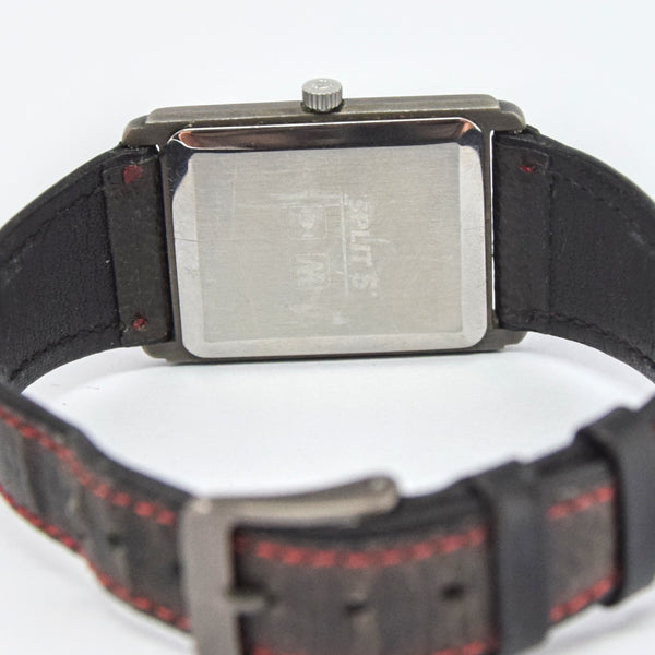 1980s Longines Split 5 Quartz Dual Display Alarm Watch Model 192-4948 with Box and Papers
