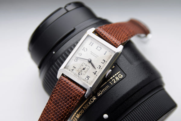 1938 Bravingtons Renown Tank with Arabic Numerals in Sterling Silver