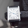 Classic Cartier Full Size Tank Solo Model 2715 in Stainless Steel with Deployment Buckle & Box Circa 2010
