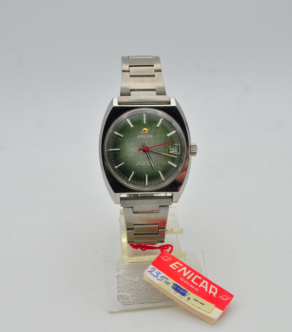 1970s Enicar Ocean Pearl Automatic New Old Stock NOS Ref. 165.39.18
