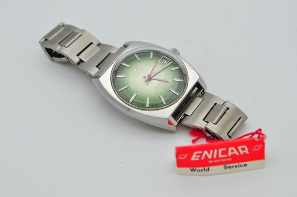 1970s Enicar Ocean Pearl Automatic New Old Stock NOS Ref. 165.39.18
