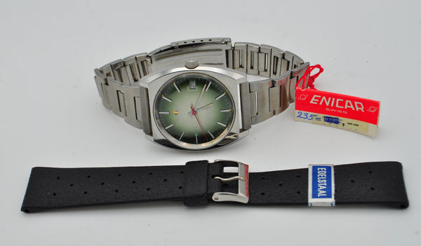 1970s Enicar Ocean Pearl Automatic New Old Stock NOS Ref. 165.39.18