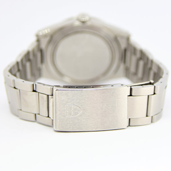 1997 Tudor Prince Date Day Automatic Rotor Self-Winding Stainless Steel Wristwatch Model 76200