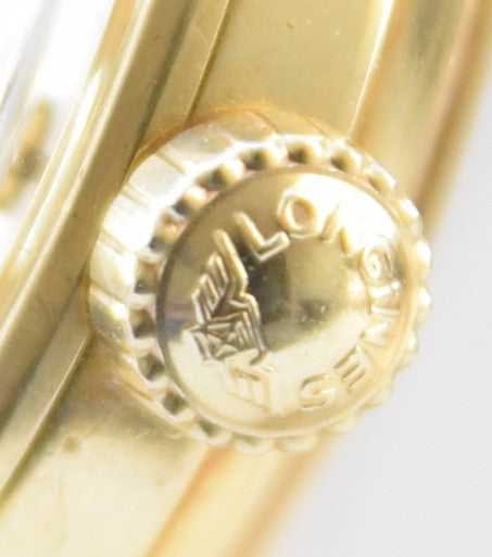 Longines Stunning Gold capped Conquest Calendar Wristwatch Model 9007 - Dated 1959 with Original Box