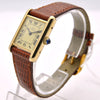 1984 Cartier Ladies Tank Mechanical Manual Wind with Classic Roman Dial and Box & Papers