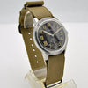 1940s Helbros Rare Military Style Wristwatch with Original Propaganda Box Helvetia Cal 82a