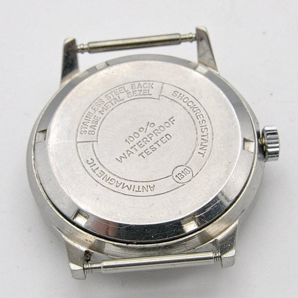 1940s Helbros Rare Military Style Wristwatch with Original Propaganda Box Helvetia Cal 82a