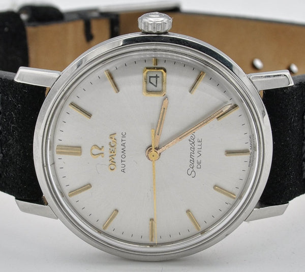 1966 Omega Automatic Seamaster De Ville Model 166.020 One of the First Quick Date Models Stainless Steel
