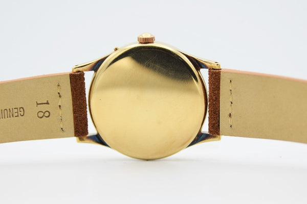 Rare Movado Calendoplan Model 13322 in 9ct Gold Dated 1953