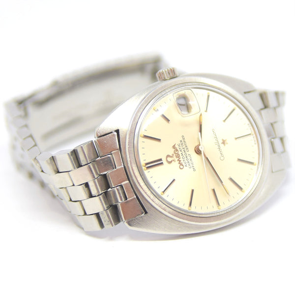 1971 Omega Constellation Automatic Wristwatch in Stainless Steel Chronometer Date Model 168.017