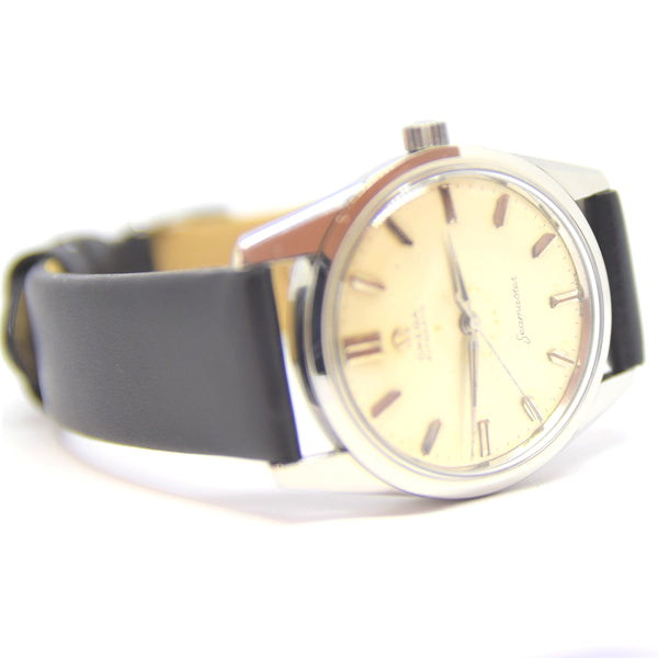 1959 Omega Seamaster Automatic Wristwatch Model 14760 Transitional Design with Alpha Hands Cal 552