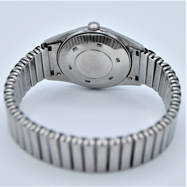 1957 Longines Silver Arrow Manual Wind in Stainless Steel on Rare Longines Fixoflex Bracelet Model 9100 & Archive Extract
