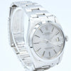 1977-78 Rolex Oyster Perpetual Date Model 1500 with Satin Silver "Sigma Dial" in Stainless Steel on Heavy Oyster Bracelet