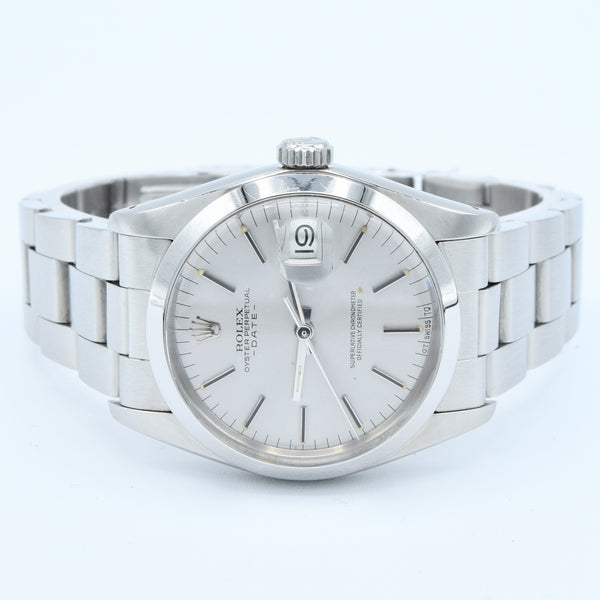 1977-78 Rolex Oyster Perpetual Date Model 1500 with Satin Silver