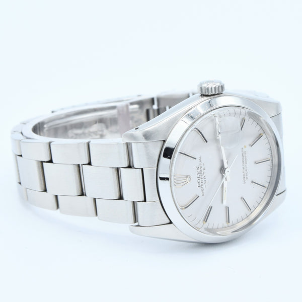 1977-78 Rolex Oyster Perpetual Date Model 1500 with Satin Silver