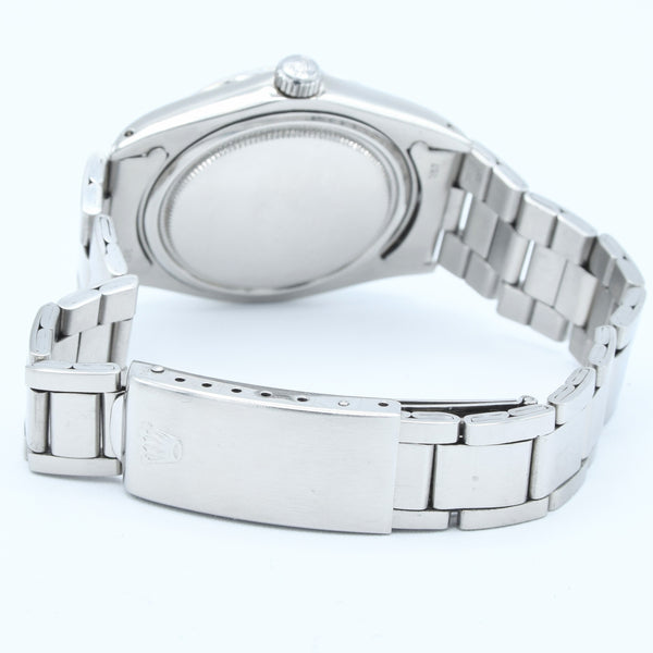 1970 Rolex Oyster Date Precision Model 6694 with Satin Silver Dial in Stainless Steel on Oyster Bracelet