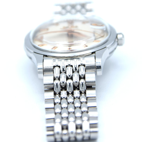 1959 Omega Constellation Date Chronometer Model 2943 in Stainless Steel on Beads of Rice Bracelet