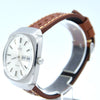 1975 Omega Genève Automatic Large Day/Date Model 166.0170 with Silvered Dial in Stainless Steel with Hooded Lugs