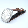 1975 Omega Genève Automatic Large Day/Date Model 166.0170 with Silvered Dial in Stainless Steel with Hooded Lugs