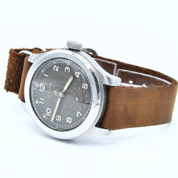 1940s Cyma Original British Military Issue Wristwatch WWW Army Watch WW2 One of the Dirty Dozen