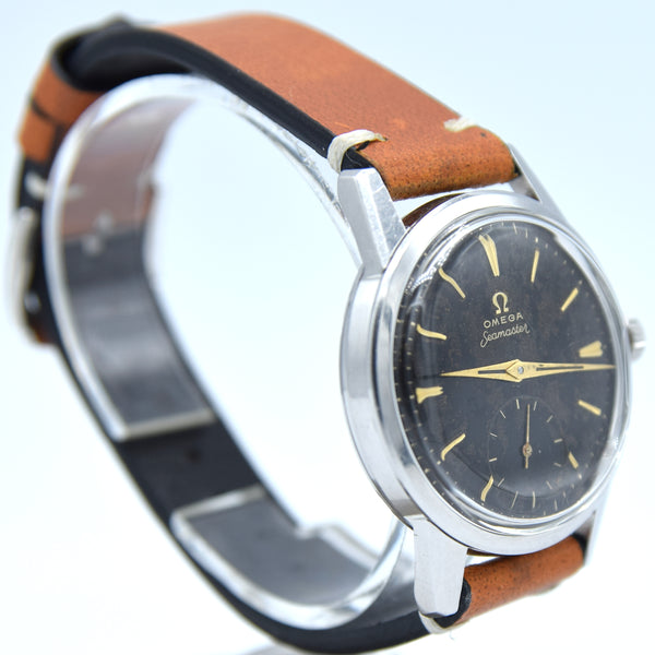 1961 Classic Omega Seamaster All Original Manual Wind with Black Tropicalised Dial and Sub Seconds Model 14389 in Stainless Steel