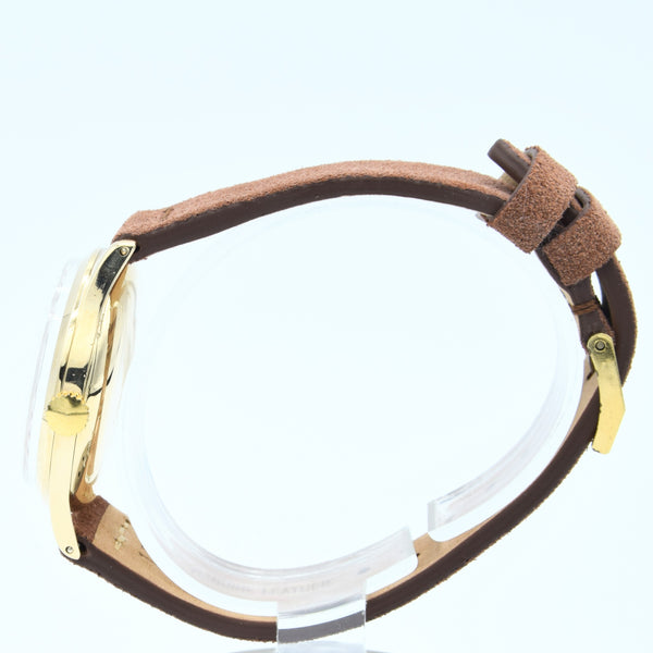 1956/7 Longines Solid 9ct Gold Dress Watch with Mixed Arrow and Arabic Numerals Model 13322 Cal 1268zs