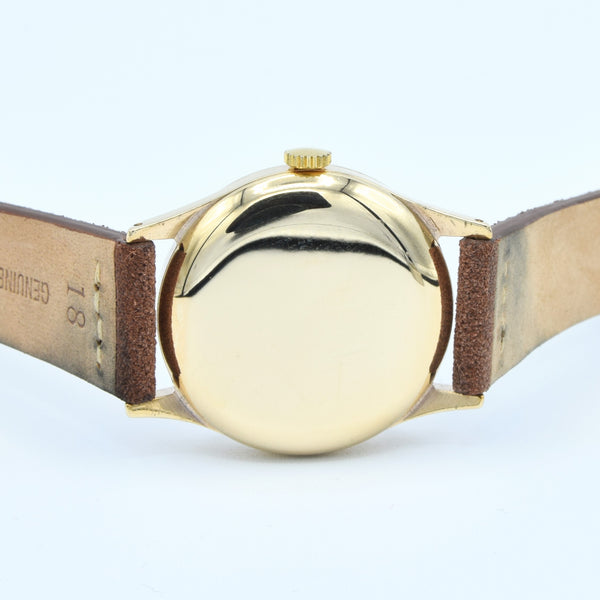 1956/7 Longines Solid 9ct Gold Dress Watch with Mixed Arrow and Arabic Numerals Model 13322 Cal 1268zs