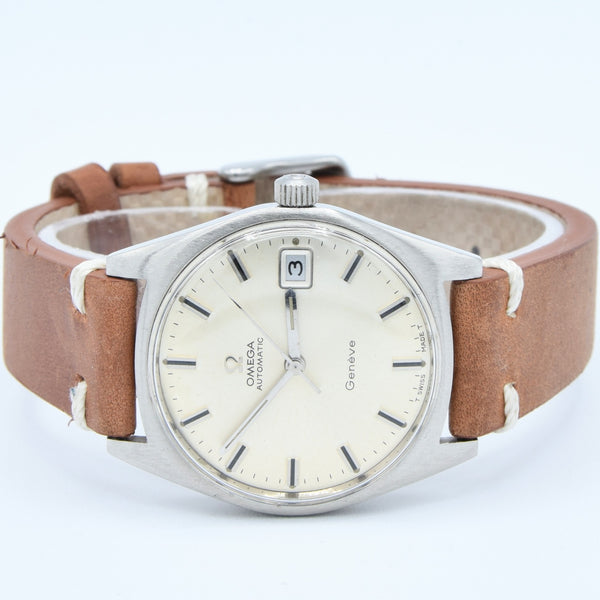 1968 Omega Geneve Automatic Date Model 166.002 in Stainless Steel Cal 565
