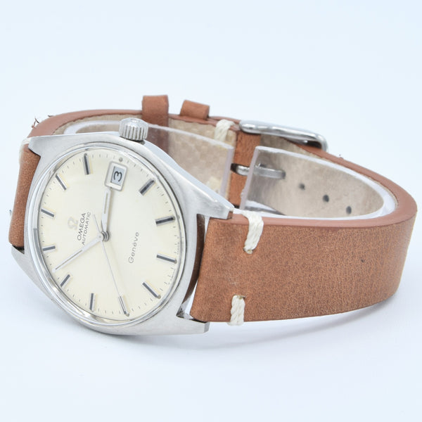 1968 Omega Geneve Automatic Date Model 166.002 in Stainless Steel Cal 565