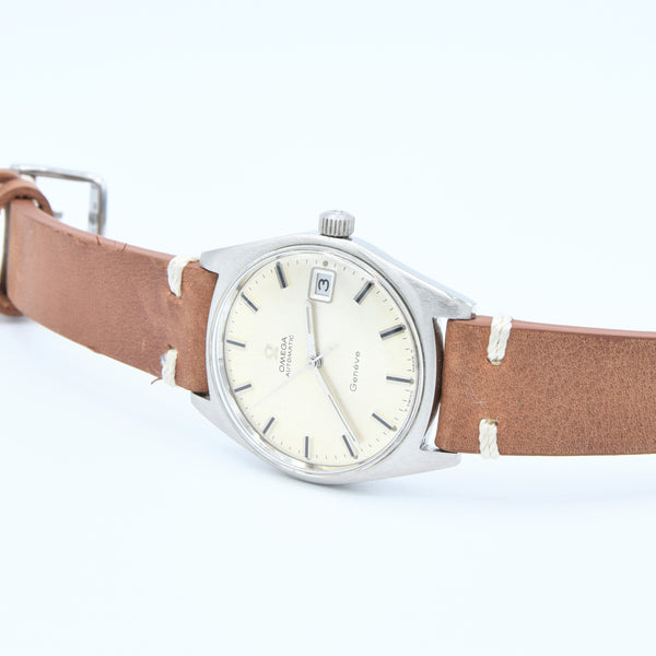 1968 Omega Geneve Automatic Date Model 166.002 in Stainless Steel Cal 565