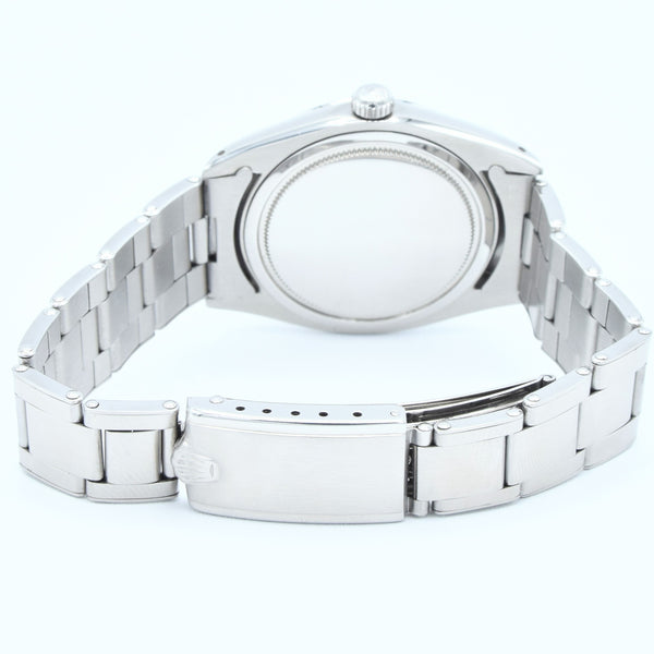 1963 Rolex Oyster Date Precision Model 6694 with Satin Silver Dial and Arrow Markers in Stainless Steel on Oyster Bracelet
