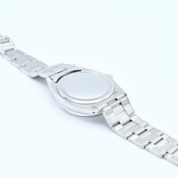 1963 Rolex Oyster Date Precision Model 6694 with Satin Silver Dial and Arrow Markers in Stainless Steel on Oyster Bracelet
