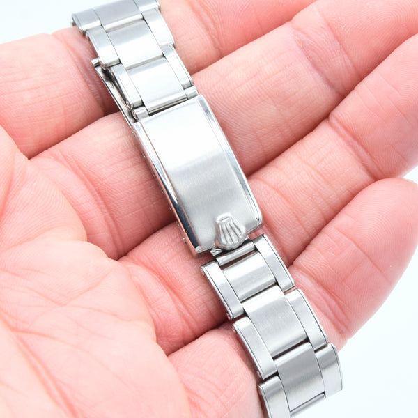 1963 Rolex Oyster Date Precision Model 6694 with Satin Silver Dial and Arrow Markers in Stainless Steel on Oyster Bracelet
