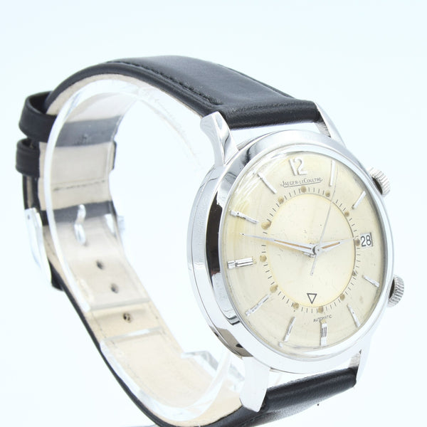 1968 Jaeger LeCoultre Jumbo Memovox Alarm Date Wristwatch Model 855 in Stainless Steel Caliber 825