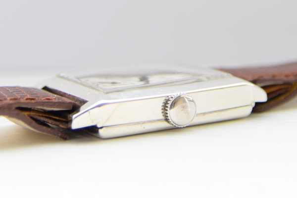 1938 Bravingtons Renown Tank with Arabic Numerals in Sterling Silver