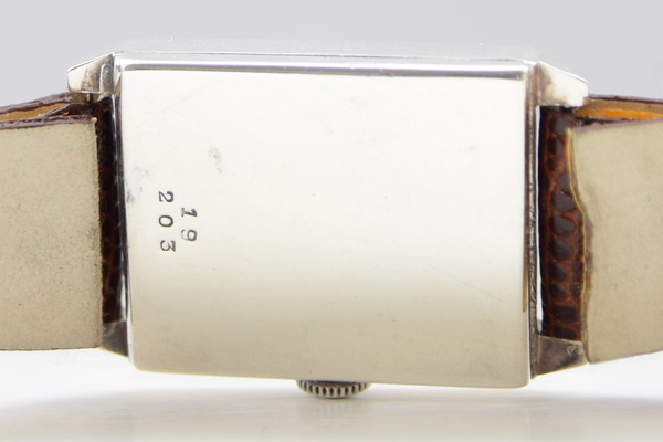 1938 Bravingtons Renown Tank with Arabic Numerals in Sterling Silver