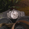 1966 Rolex Oyster Date Precision Classic Model 6694 with Satin Silver Dial and Chrome Markers in Stainless Steel on Oyster Bracelet