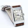 Omega Deco Style Tank Wristwatch Caliber 20F in Stainless Steel Case with Sunrise Dial Circa 1934