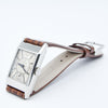 Omega Deco Style Tank Wristwatch Caliber 20F in Stainless Steel Case with Sunrise Dial Circa 1934