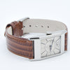 Omega Deco Style Tank Wristwatch Caliber 20F in Stainless Steel Case with Sunrise Dial Circa 1934